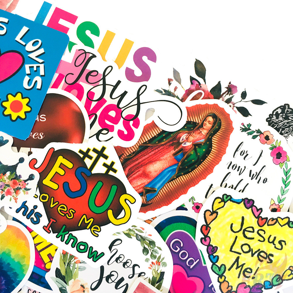 ❉ Jesus Christ Series 03 Stickers ❉ 50Pcs/Set DIY Fashion Waterproof Doodle Decals Stickers