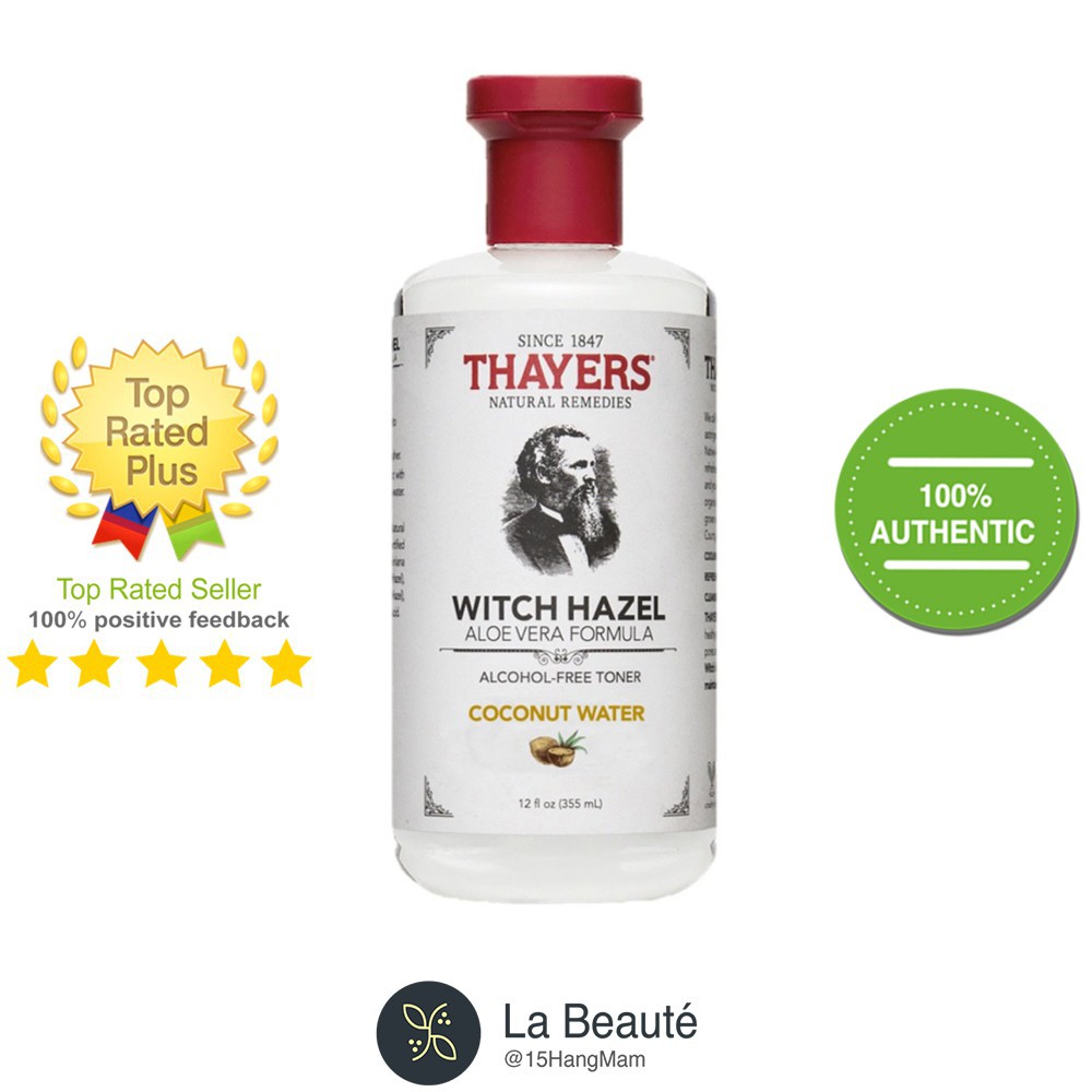 [Hàng Công Ty] Nước Cân Bằng Không Cồn Dừa - Thayers Witch Hazel Alcohol-Free Toner Coconut Water 355ml