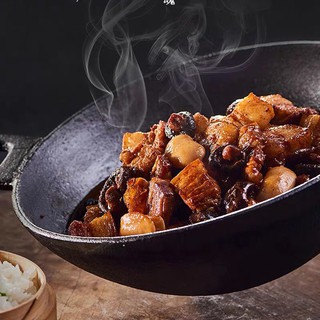 Cơm tự sôi Thịt kho nấm