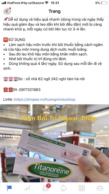 Kem bôi Tr ĩ Pháp 20g