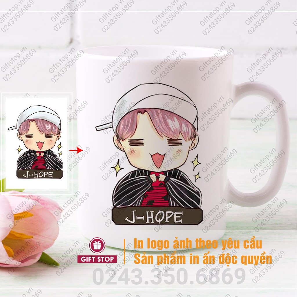 Cốc in ảnh, cốc in Slogan cho văn phòng Mug 06 ' Cuộc sống bắt đầu sau ly Cà Phê'