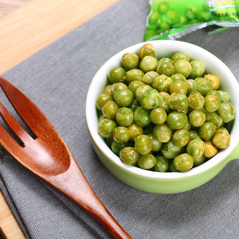 ĐẬU HÀ LAN RANG TỎI ỚT HŨ 400GR - Lùn Con Food