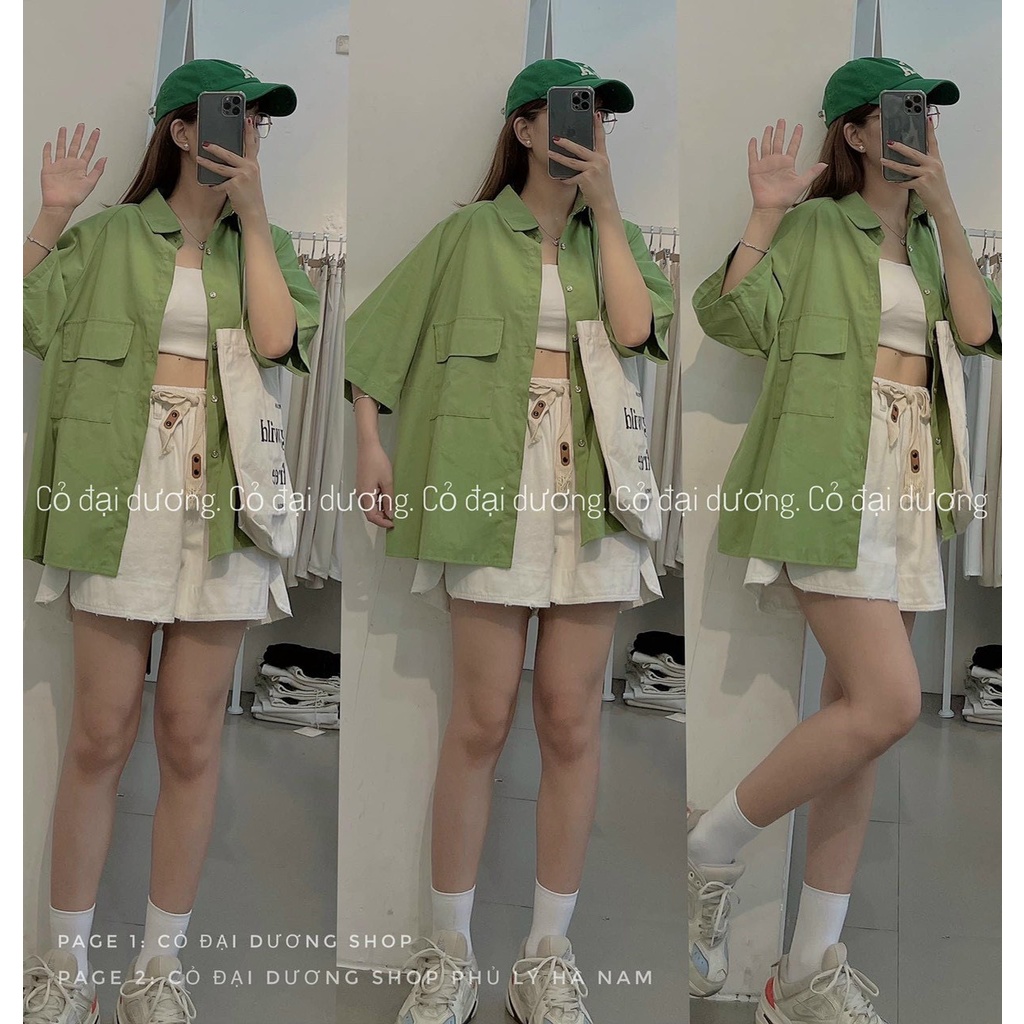 ANH BIGSIZE Sơ mi túi nắp gập BASIC ms188 60-85KG-Hàng bán shop