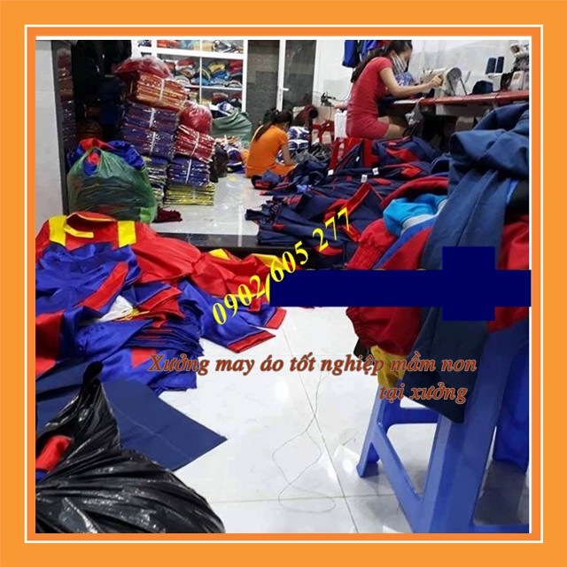 [ảnh thật]Xưởng May áo tốt nghiệp mầm non 5 tuổi