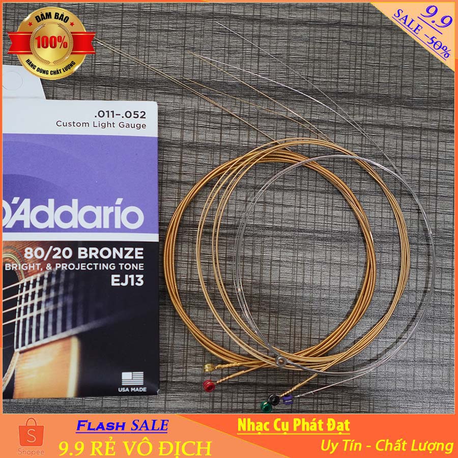 Dây đàn Guitar Acoustic Daddario EJ13 Cỡ 11