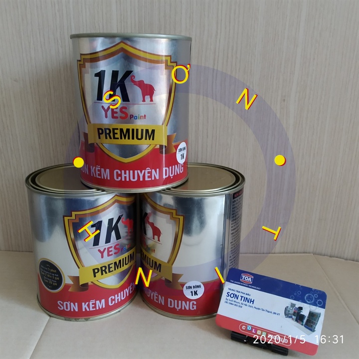 Sơn Sắt Mã Kẽm Không Cần Lót 1K Yes Paint 800Gr