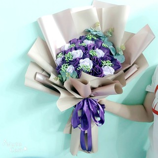 hoa hồng sáp bó 25 bông