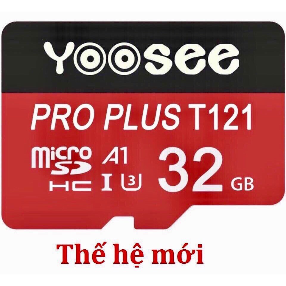 [ GIÁ HUỶ DIỆT] Thẻ nhớ microSDHC Yoosee Pro Plus 32GB A1 U3 4K R95MB/s W45MB/s (Đỏ) - chuyên camera và điện thoại | BigBuy360 - bigbuy360.vn