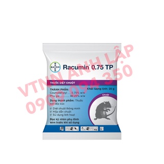 Thuốc diệt chuột thông minh racumin 0.75tp 20gr - bayer - lộc trời