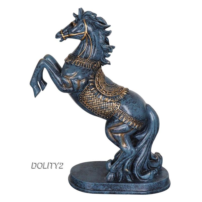 [Dolity2] Tượng Ngựa Bằng Nhựa Resin Hiện Đại Trang Trí Phong Thủy Cho Tủ Rượu