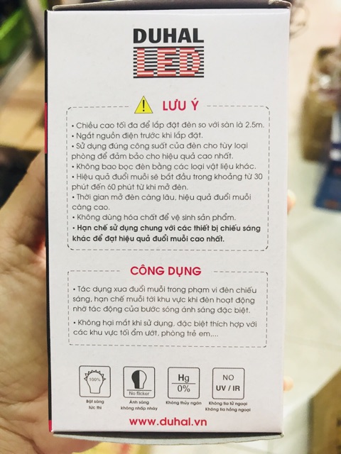 Bóng Led 5W đuỗi muỗi DUHAL