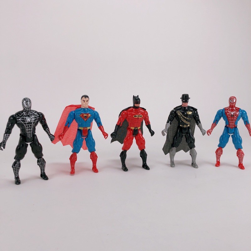 Bộ 5 Nhân Vật Siêu Anh Hùng Avengers bằng Nhựa