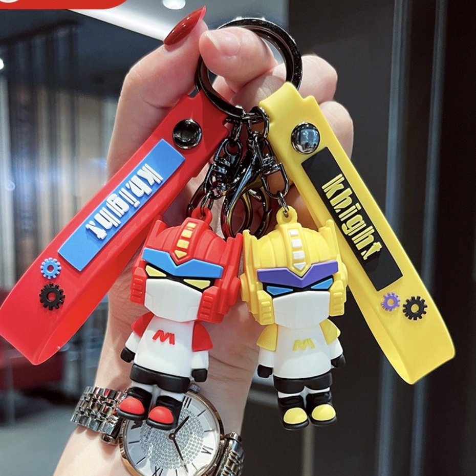 Móc Chìa Khóa RoBot Nhựa Mềm Sáng Tạo - Chuỗi Phụ Kiện Trang Trí