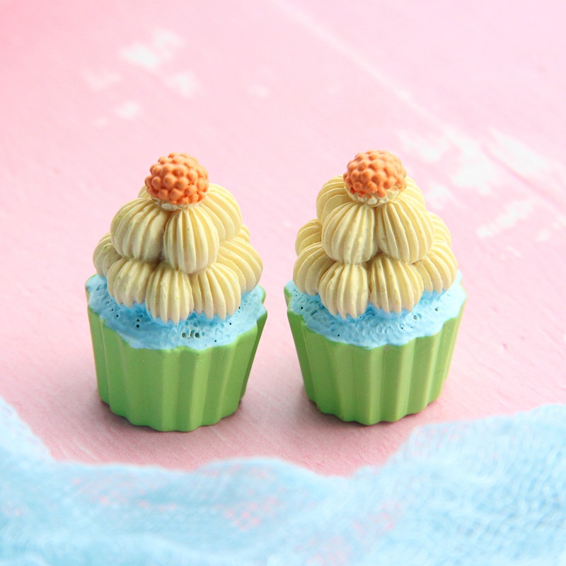 Set 10 Phụ Kiện Trang Trí Bánh Macaron Bằng Resin Mini DIY