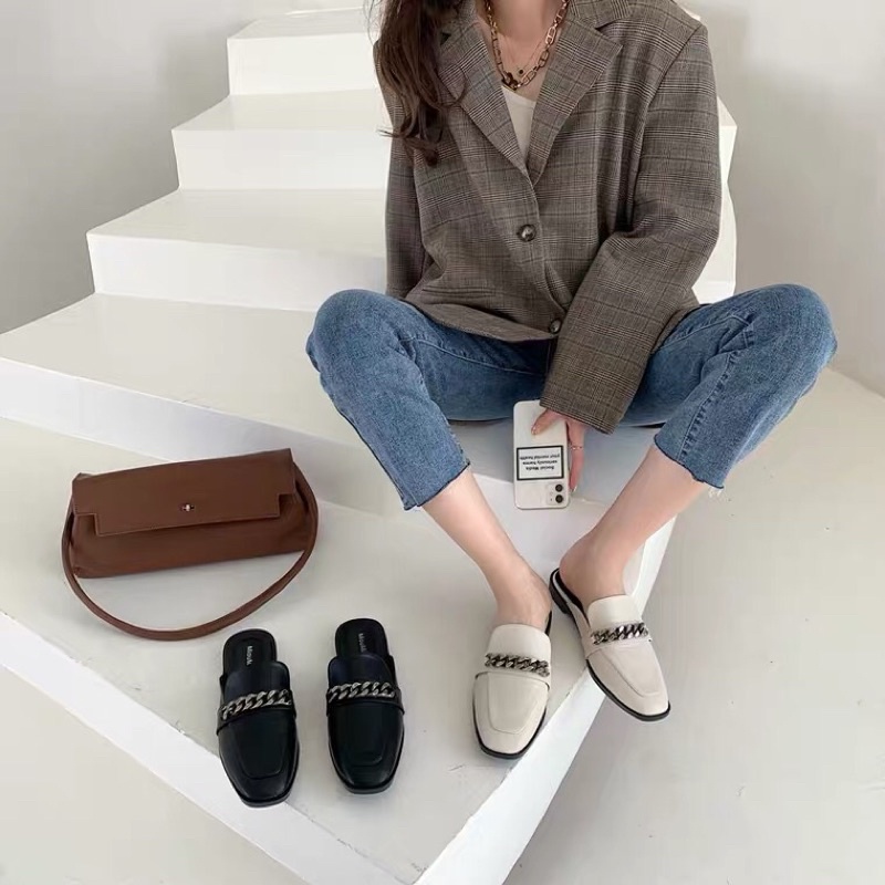 Sục da dây xích cao cấp ANDUSTORE form đẹp sẵn đen