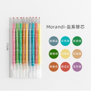 Bộ 9 bút mực gel Morandi có màu ngòi 0.5mm tiện dụng cho học sinh