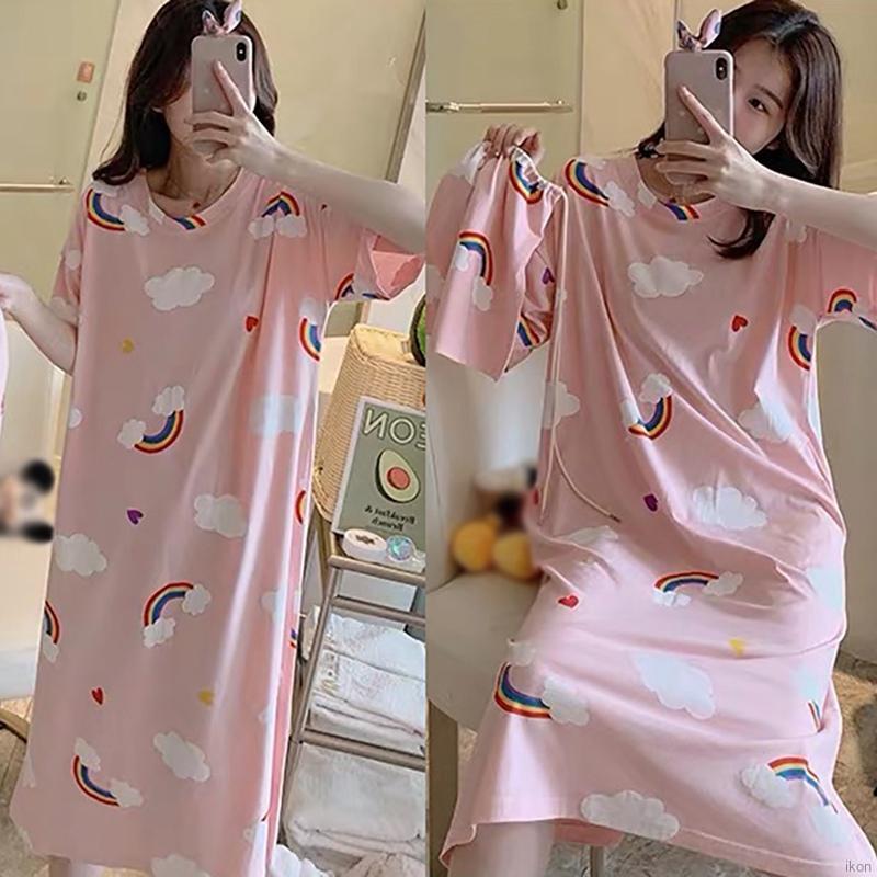 Đầm Ngủ Dáng Rộng Dễ Thương Cho Nữ