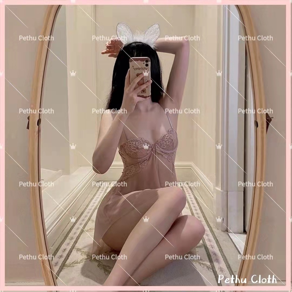 （Q1,HCM) có quần lót Váy ngủ nữ sexy , đầm ngủ 2 dây ren quyến rũ cao cấp, chất vải mềm mịn siêu tôn dáng--010