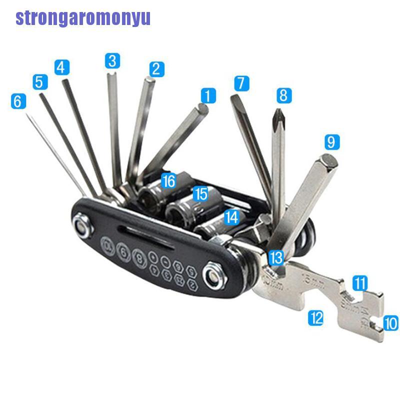 Bộ Dụng Cụ Cơ Khí Xe Đạp Mini Đa Năng 16 Trong 1