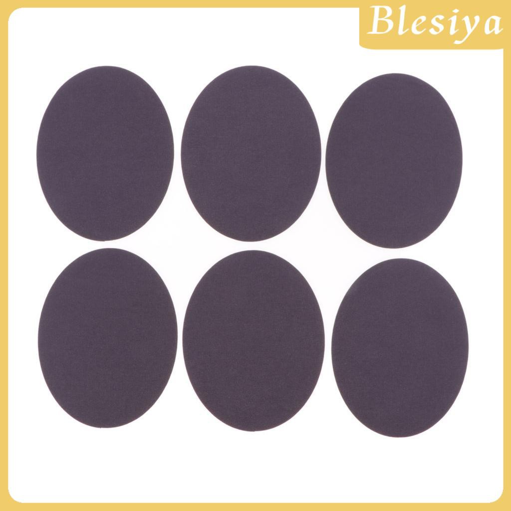 Bộ 6 Miếng Dán Quần Áo Bằng Da Lộn Hình Oval