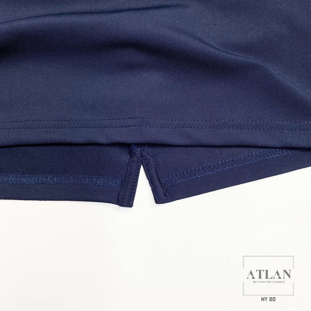 Áo Nam 💖 𝘍𝘳𝘦𝘦𝘴𝘩𝘪𝘱 💖 Polo Ngắn Tay Có Cổ Xanh Đen Bo Sọc Trắng - NY21 | BigBuy360 - bigbuy360.vn