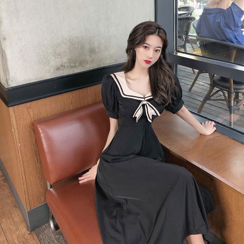 Váy thu đông đẹp dáng dài kiểu Hàn Quốc 2020