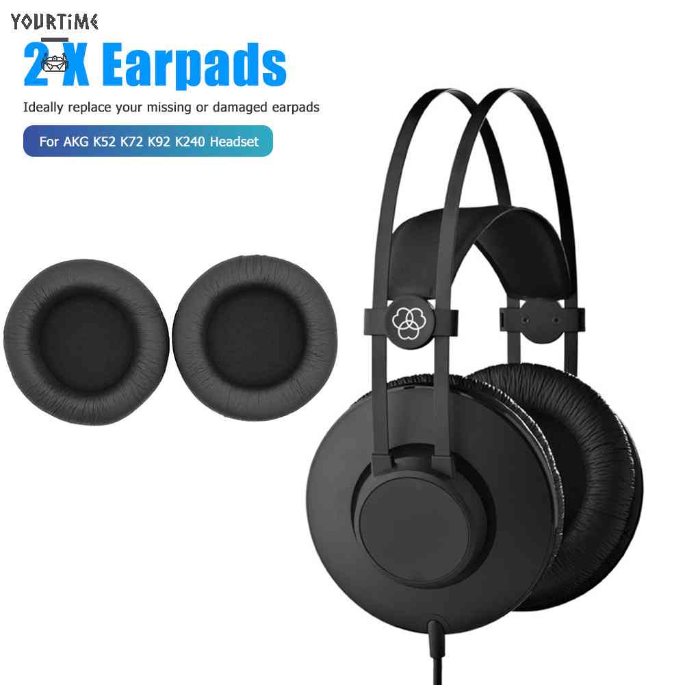 1 Cặp Miếng Đệm Tai Nghe AKG K52 K72 K92 K240 Bằng Da