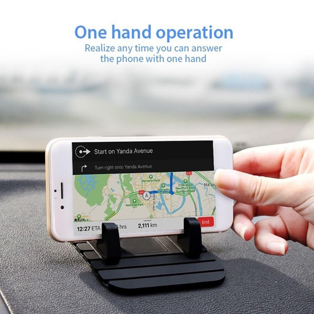 1 Giá Đỡ Điện Thoại / Thiết Bị Định Vị GPS Bằng Silicon Chống Trượt Gắn Bảng Điều Khiển Xe Hơi
