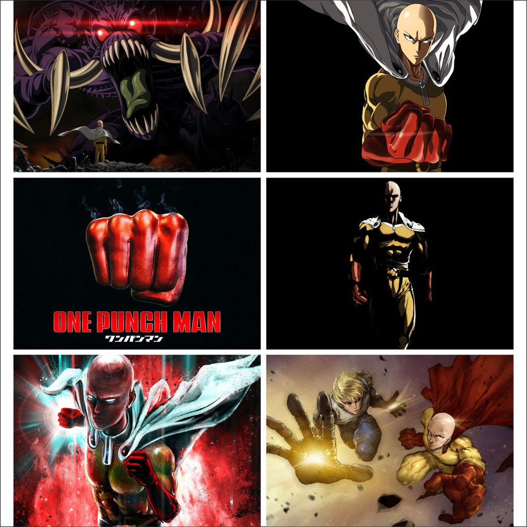 Set 6 Tấm Poster Áp Phích Anime One Punch Man By AnimeX