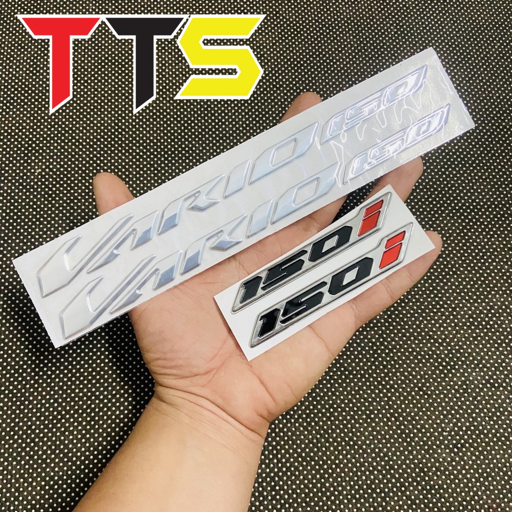 ( Hàng siêu cấp ) Tem chữ dán VARIO kèm số 125i, số 150i chất liệu nhựa cứng chống nước