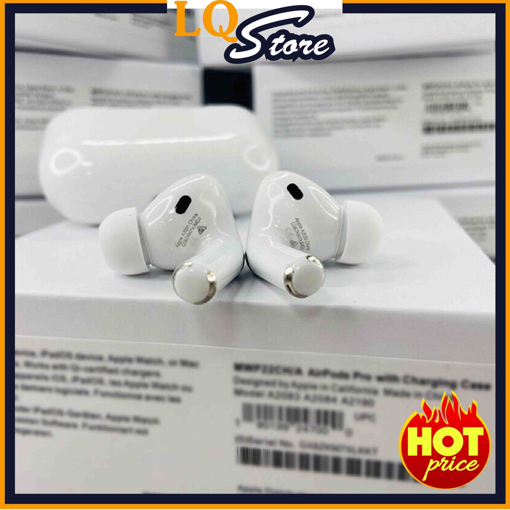 Tai nghe không dây bluetooth Airpods Pro, Check setting, đổi tên, xuyên âm, chống ồn, định vị, sạc không dây bản Cao cấp