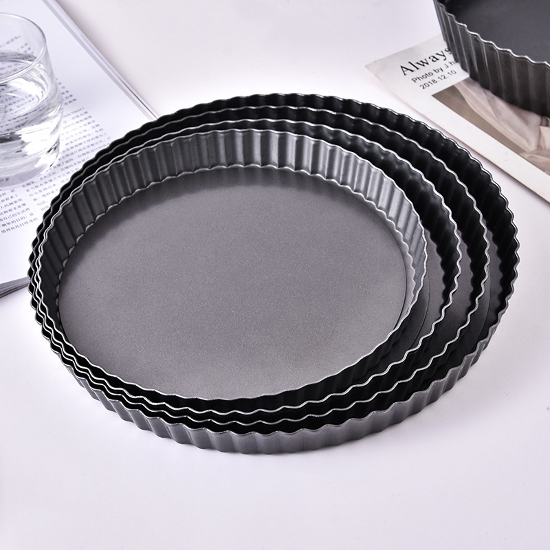 Khuôn Làm Bánh Pizza Hình Tròn Đáy Rộng Chống Dính Diy