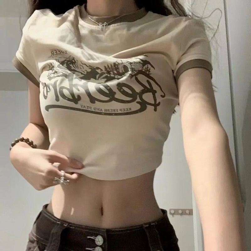 Áo CropTop Hở Lưng Cột Dây Beerbro