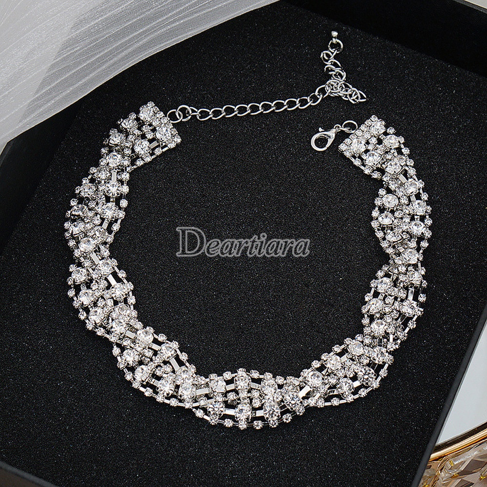 Vòng Cổ Đính Đá Phong Cách Âu Mỹ