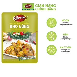 Mã BMBAU50 giảm đến 50K đơn 99K Xốt Gia Vị Hoàn Chỉnh BARONA - Kho Gừng 80g