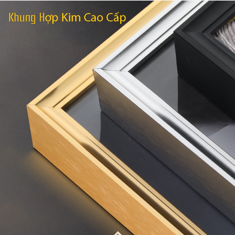 Tranh Treo Tường, Tranh Pha Lê Khung Hợp Kim Cao Cấp, Tranh Treo Phòng Khách, Hành Lang, Văn Phòng Giá Xưởng