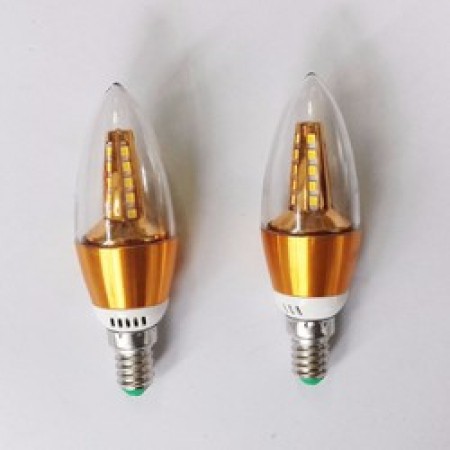 10 Bóng đèn Led nến 5w quả nhót đuôi E14 sáng vàng ấm Posson LCP-5E14G