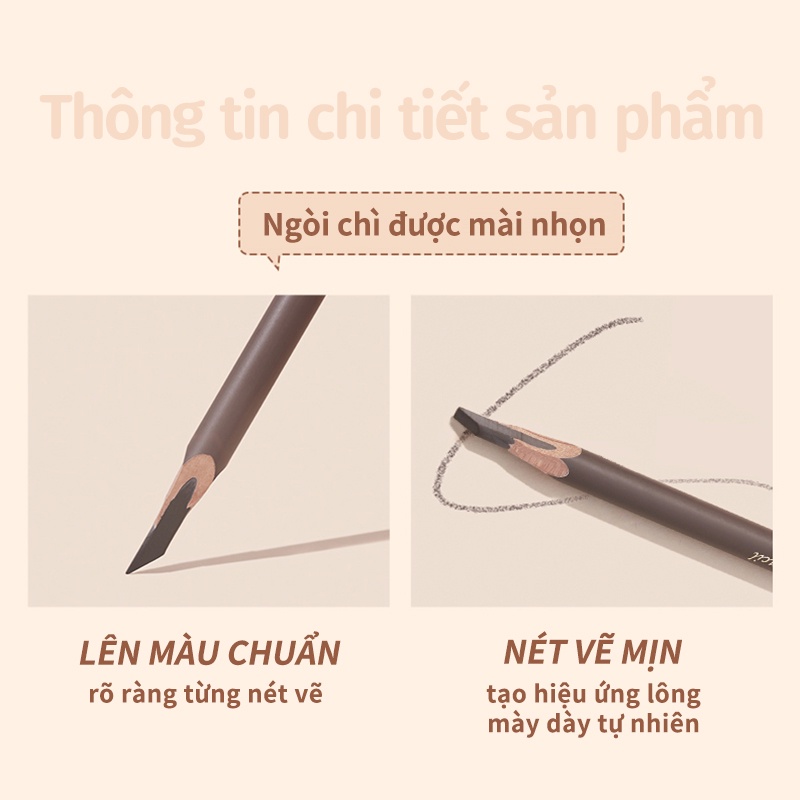Chì kẻ mày JUDYDOLL mềm mại không thấm nước lâu trôi tự nhiên tiện lợi cao cấp 1.8g
