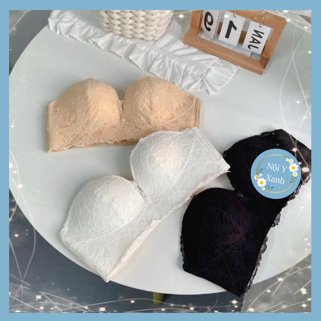 Áo chống tụt ren quyến rũ lót mềm Nội y xanh chất đẹp deal xịn sexy