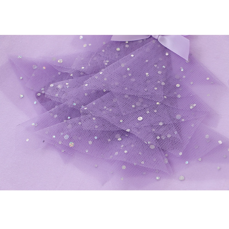 Áo Thun Tay Dài Phối Ren Công Chúa Disney 3D Thời Trang Chất Lượng Cao Cho Bé Gái 2-8 Tuổi