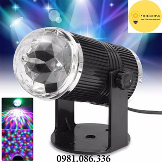 Đèn led xoay vũ trường 7 màu sân khấu cảm ứng theo điệu nhạc