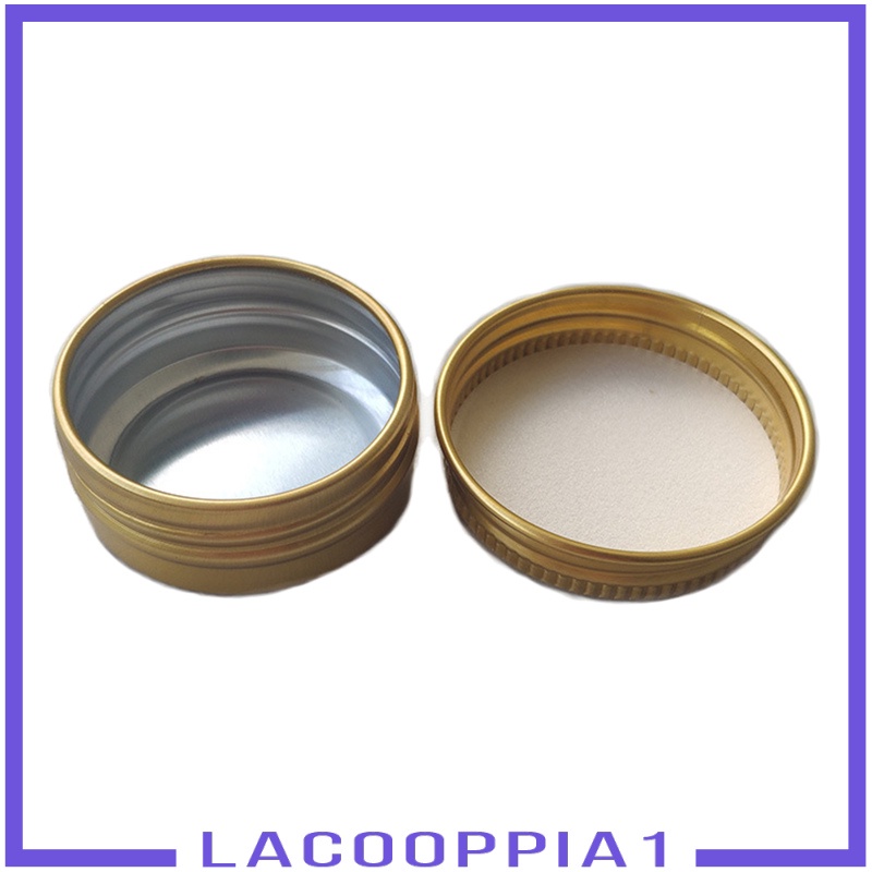 [LACOOPPIA1] 24Pcs 15ml Tin Cans Screw Lid Round Aluminum Case Containers Versatile Uses