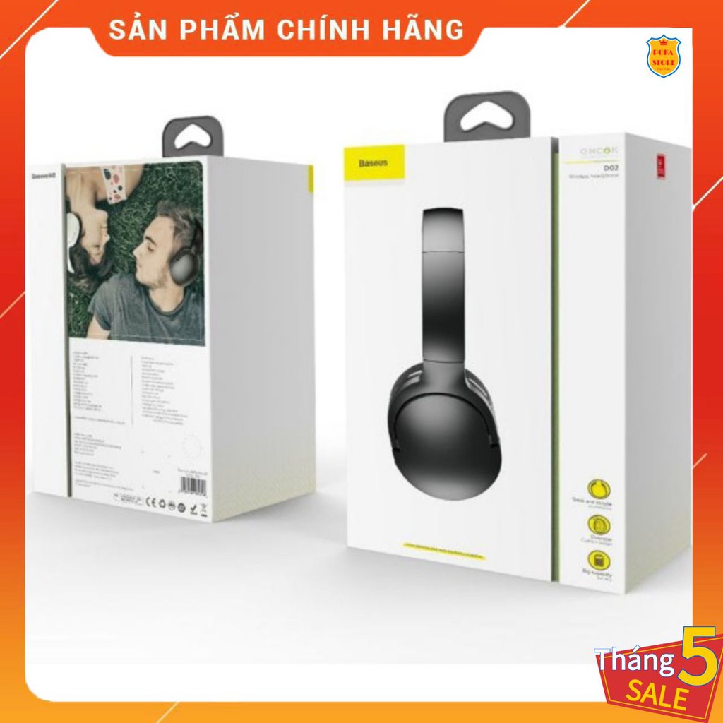 Tai nghe chụp tai không dây cao cấp Baseus Encok D02