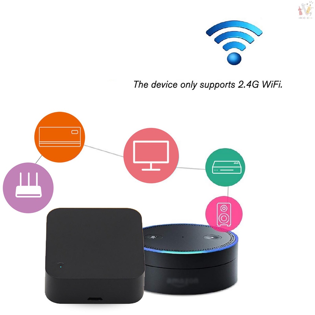 Điều khiển từ xa WiFi IR thông minh (2.4Ghz) cho quạt điều hòa TV DVD máy lạnh Tuya Smart Life APP tương thích với Alexa Google