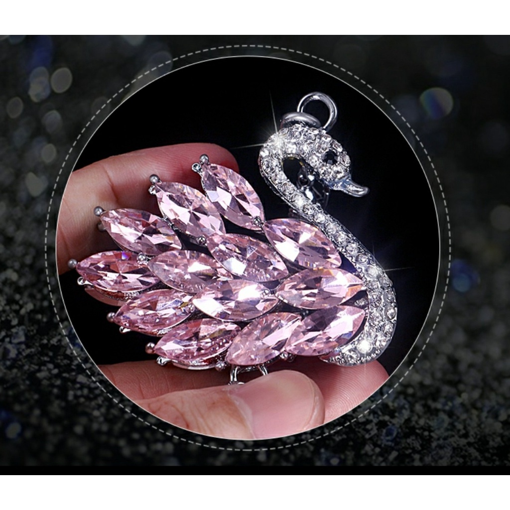 Treo gương chiếu hậu xe ô tô thiên nga - Khánh treo trang trí Gương chiếu hậu xe hơi