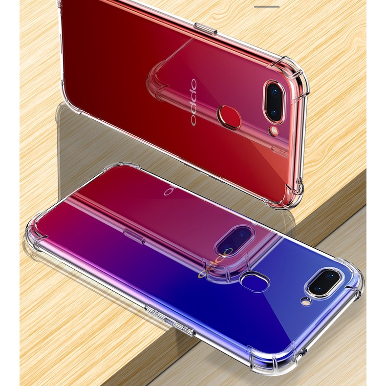 Ốp lưng Oppo F9 / Oppo A16K dẻo trong suốt lồi 4 góc chống sốc chống va đập mạnh hạn chế ố vàng