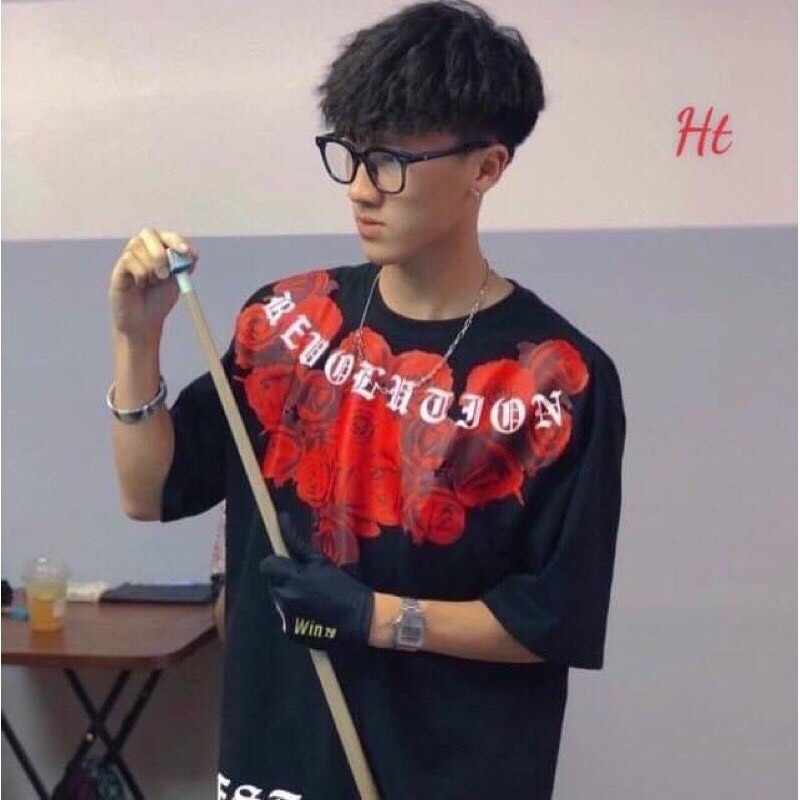 ⭐️SIÊU PHẨM⭐️Áo Phông Nam Nữ Unisex Cổ Tròn In Hình Hoa Hồng Đỏ Hàng Hiệu- Áo Thun Tay Lỡ Hoạ Tiết Đẹp Chất Mát Mùa Hè | BigBuy360 - bigbuy360.vn