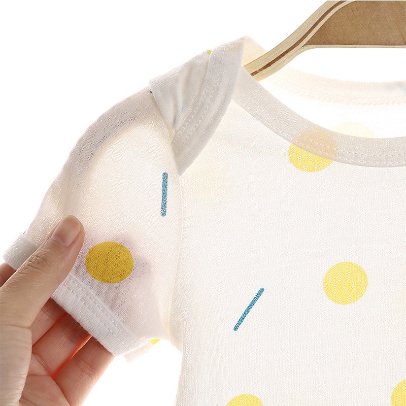 Bộ body chip bé gái bé trai, mẫu bodysuit liền thân mùa hè vải 100% cotton hàng Quảng Châu cao cấp _ BD36