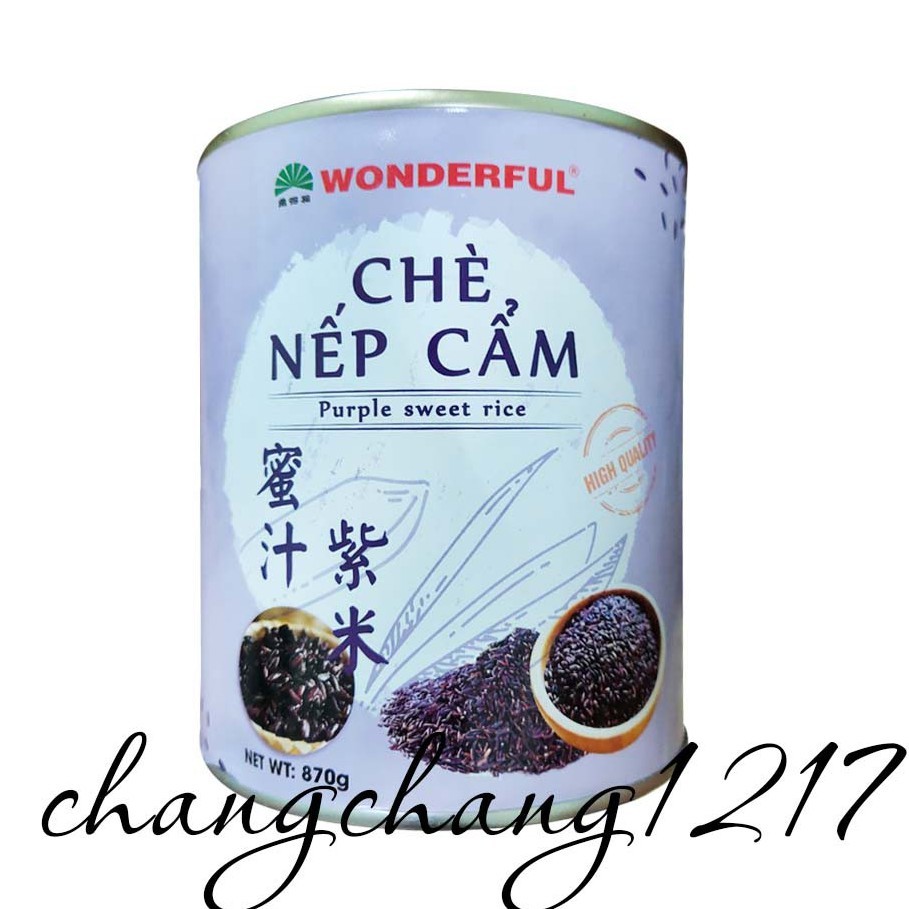 Chè Nếp Cẩm Wonderful Lon 870g