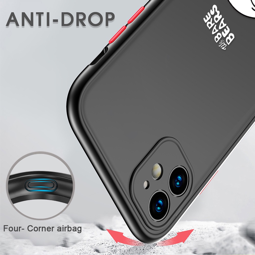 Ốp Điện Thoại Cứng Trong Suốt Chống Va Đập In Hình Gấu Trắng Cho Samsung Galaxy M30S M21 M31 M51 M62 F62 M10 M20 M32